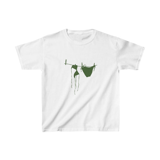 Summer Shadows Baby Tee - Green