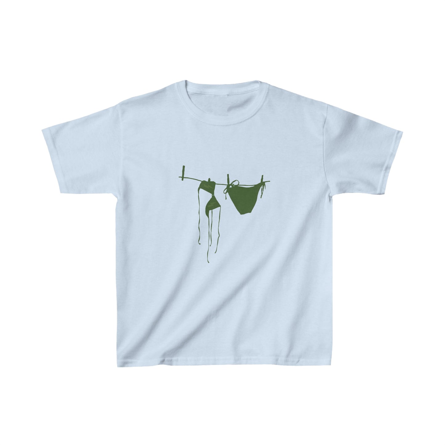 Summer Shadows Baby Tee - Green