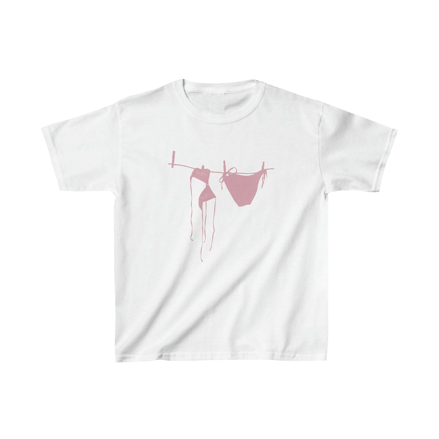 Summer Shadows Baby Tee - Pink