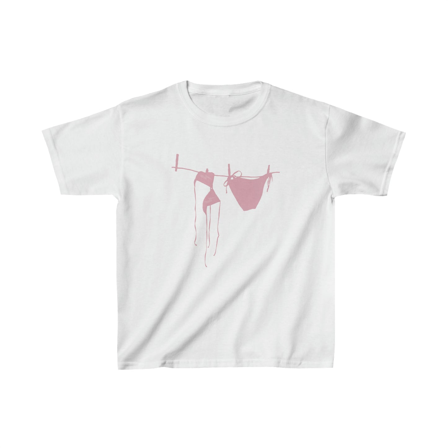 Summer Shadows Baby Tee - Pink