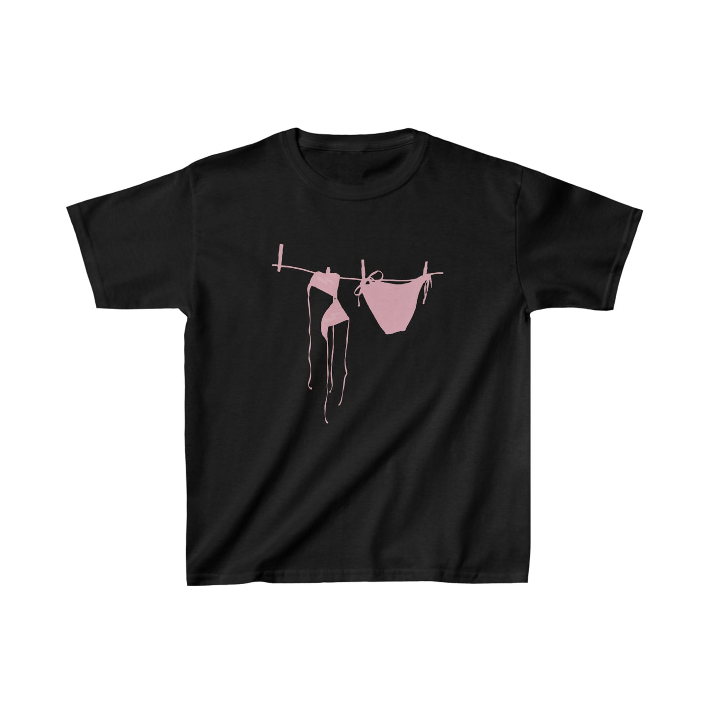 Summer Shadows Baby Tee - Pink